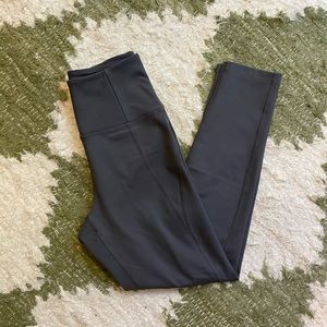 Girlfriend Collective Compressive High-Rise Legging — Stone Gray, Size XS